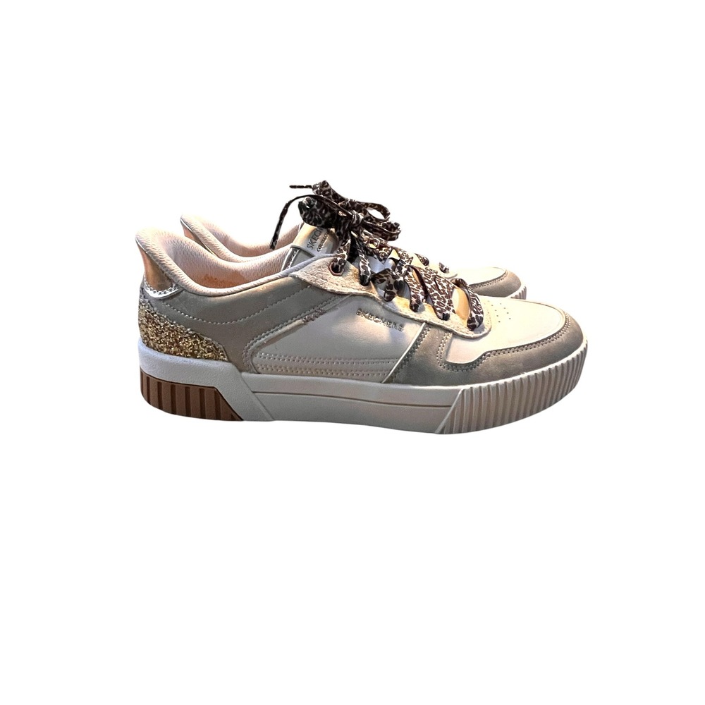 Skechers Women's Slip-ins Jade Radiant Roar Sneakers Suede Leopard  - Size 10